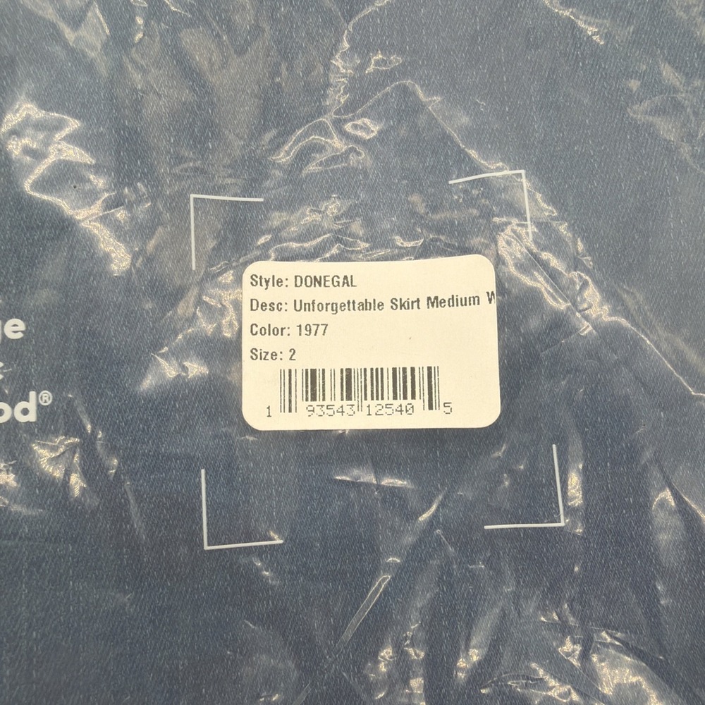 Frank and Eileen‎ NWT Donegal Unforgettable Skirt 1977 Denim Medium Wash Size 2 - Picture 5 of 6